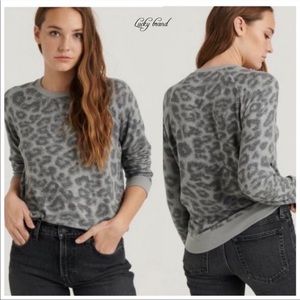 Lucky Brand Leopard Sweatshirt